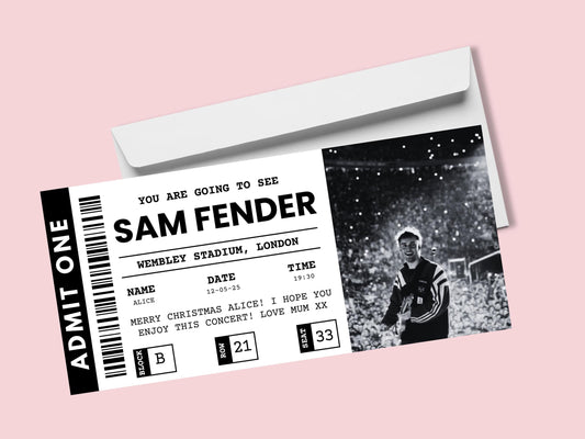 Sam Fender Physical Concert Ticket