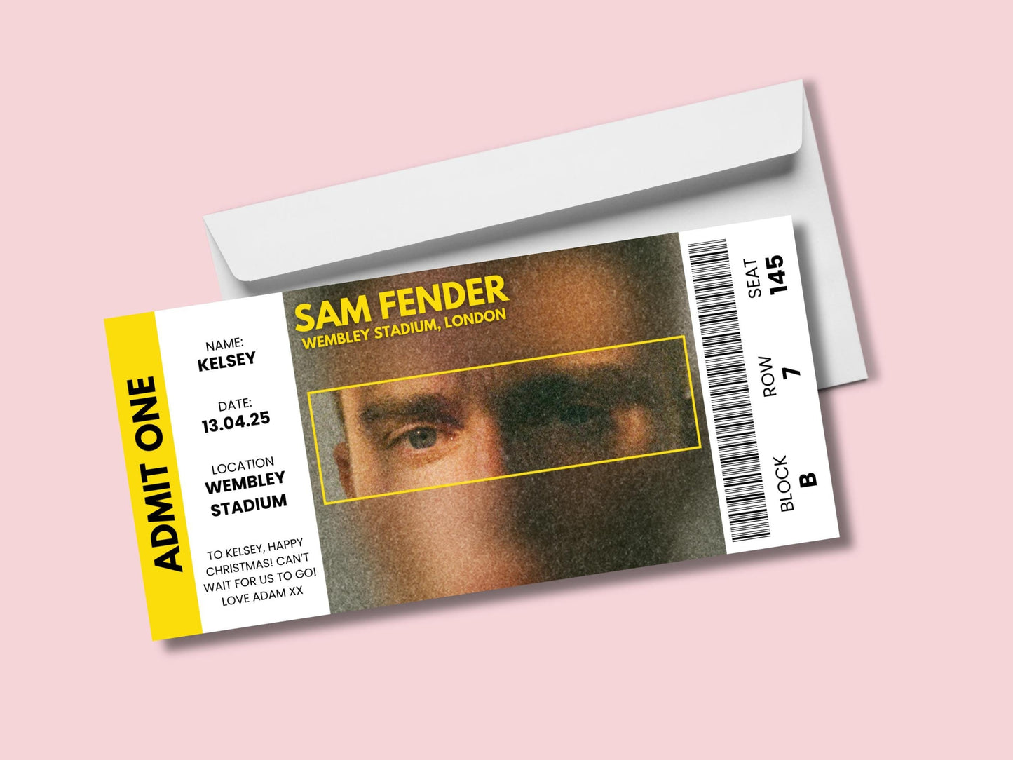 Sam Fender Physical Concert Ticket