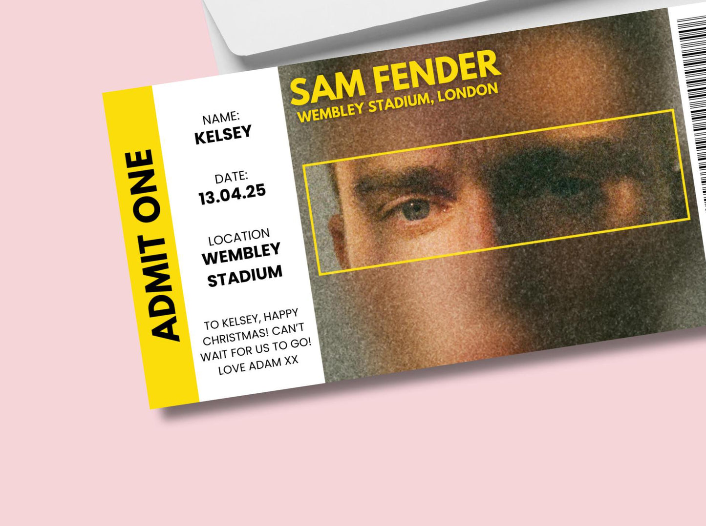 Sam Fender Physical Concert Ticket