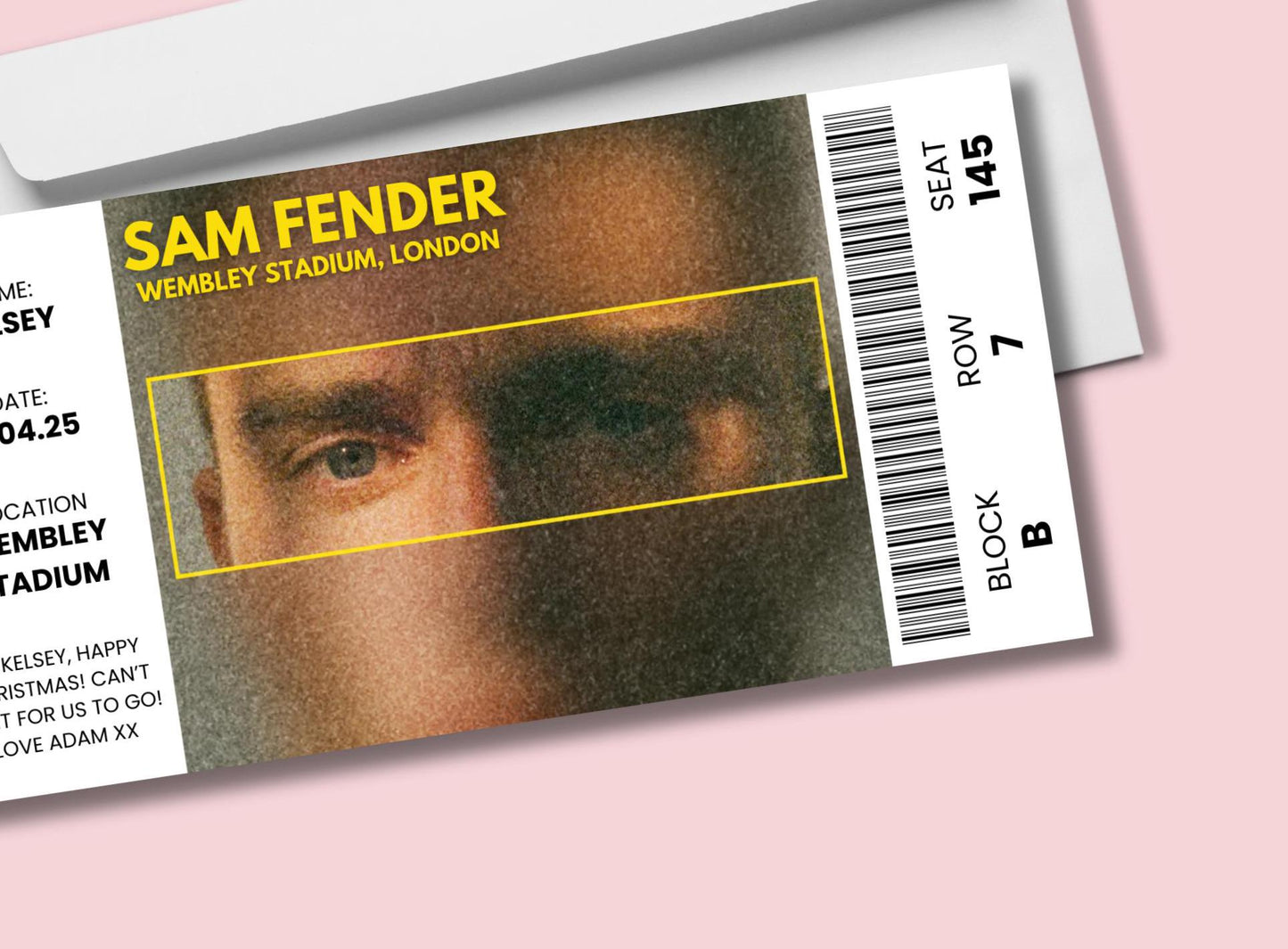 Sam Fender Physical Concert Ticket